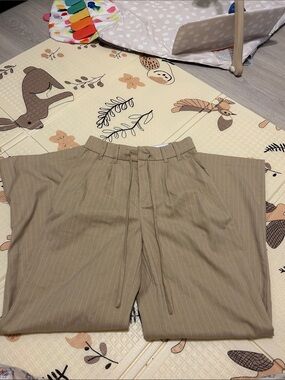 Kohl's Men's Tan Pinstripe Drawstring Chinos